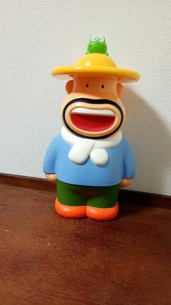 レア 希少品 明治製菓 カール カールおじさん カエル ソフビ